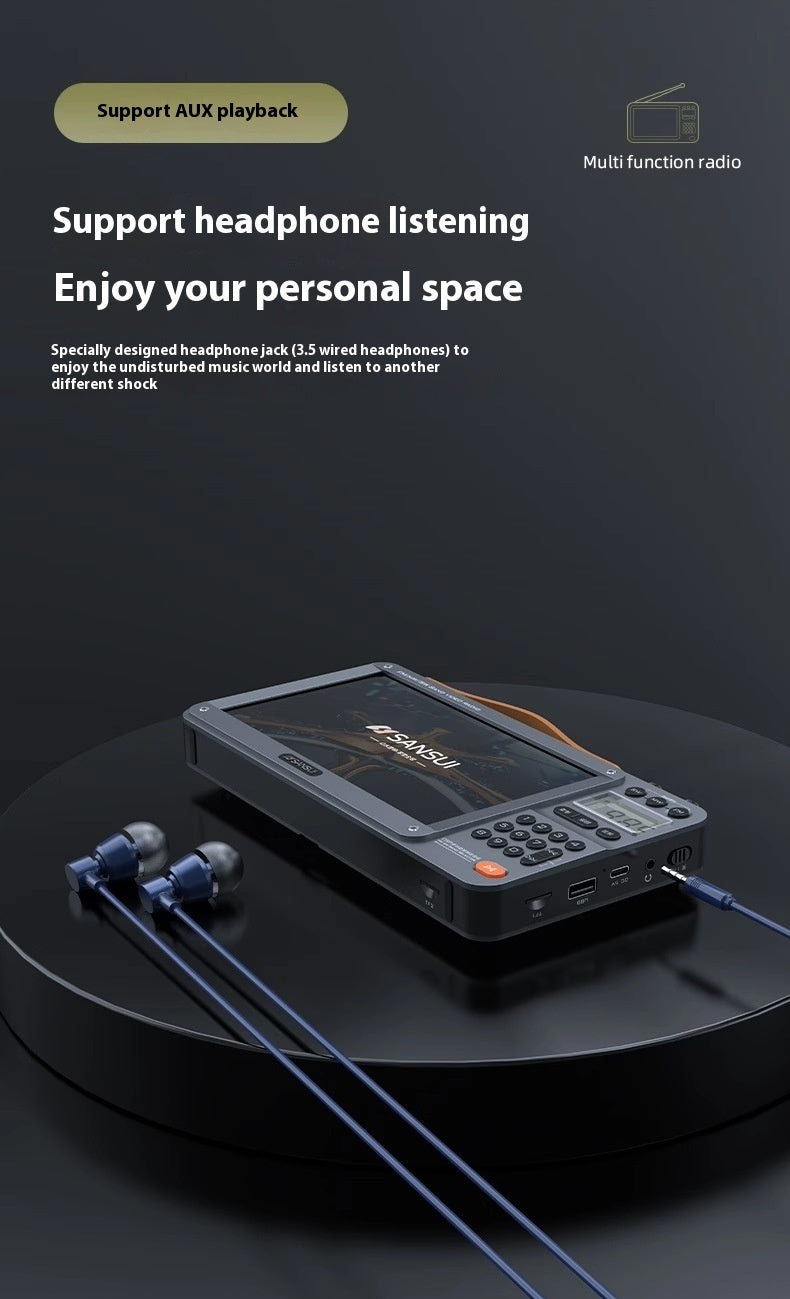 Home Elderly Radio Full Band Bluetooth Speaker HD Video Player